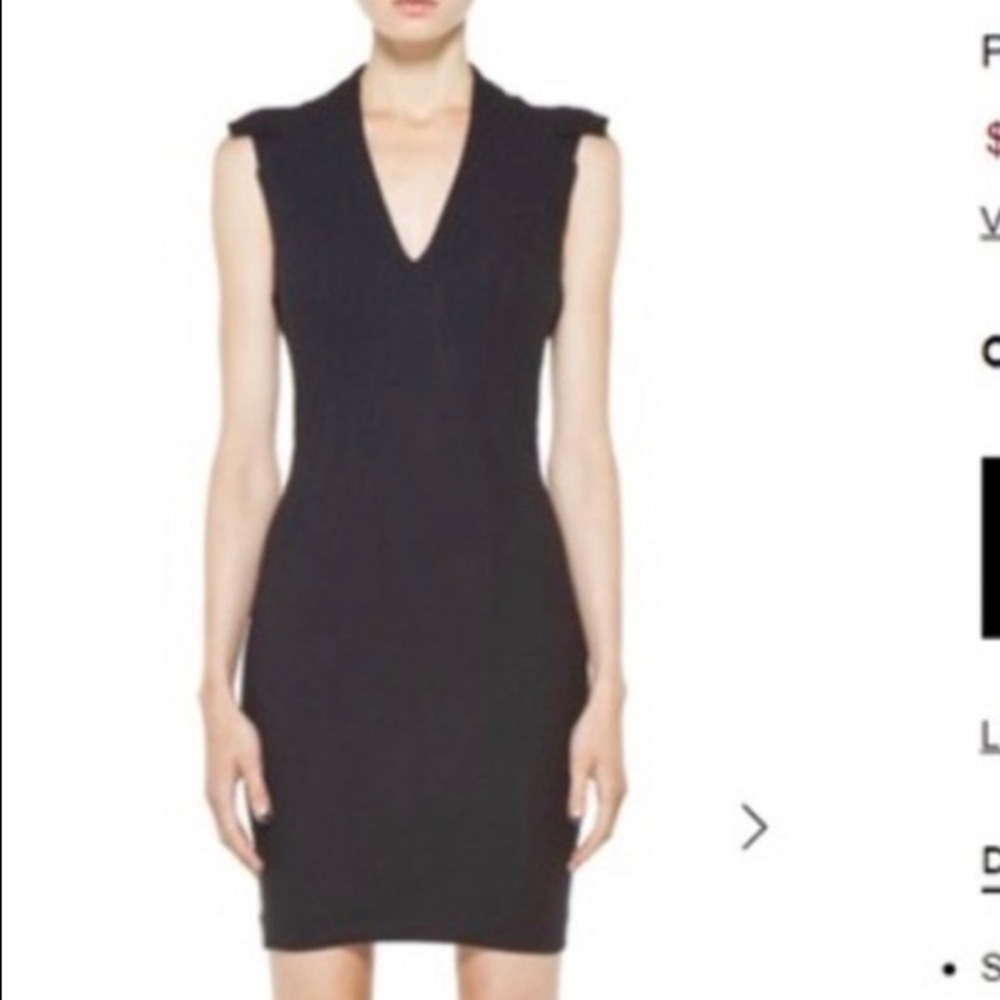 NWT Helmut Lang Black MIDI Dreas Size 8 - Picture 2 of 11